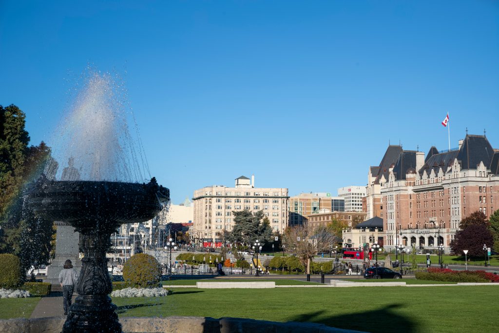 Waterfront and skyline of Victoria, BC